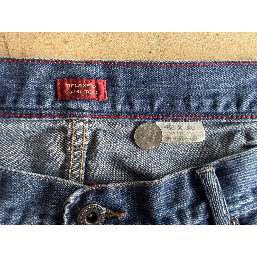 Mens‎ 42/30 Sean John Hamilton Relaxed Tapered Designer Jeans Size 42 X 30